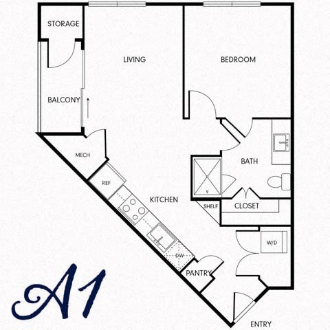 a floor plan of a two story house with an a and an l shaped floor